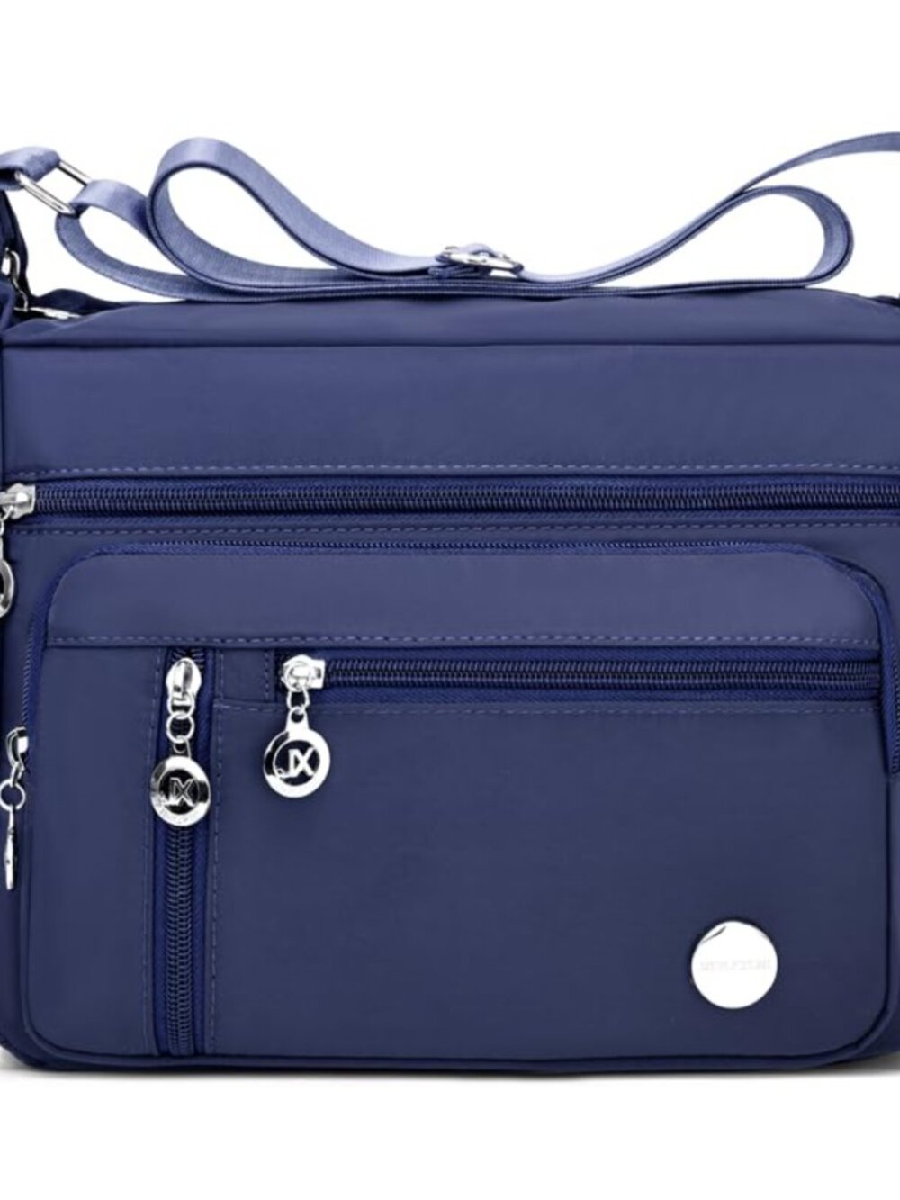 Lightweight Nylon Crossbody Bag Multi-Pocket Shoulder Purse Travel Messenger